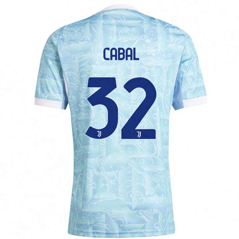 Danxen Men Juan Cabal #32 Sky Blue Yellow Away Jersey 2025/26 T-Shirt