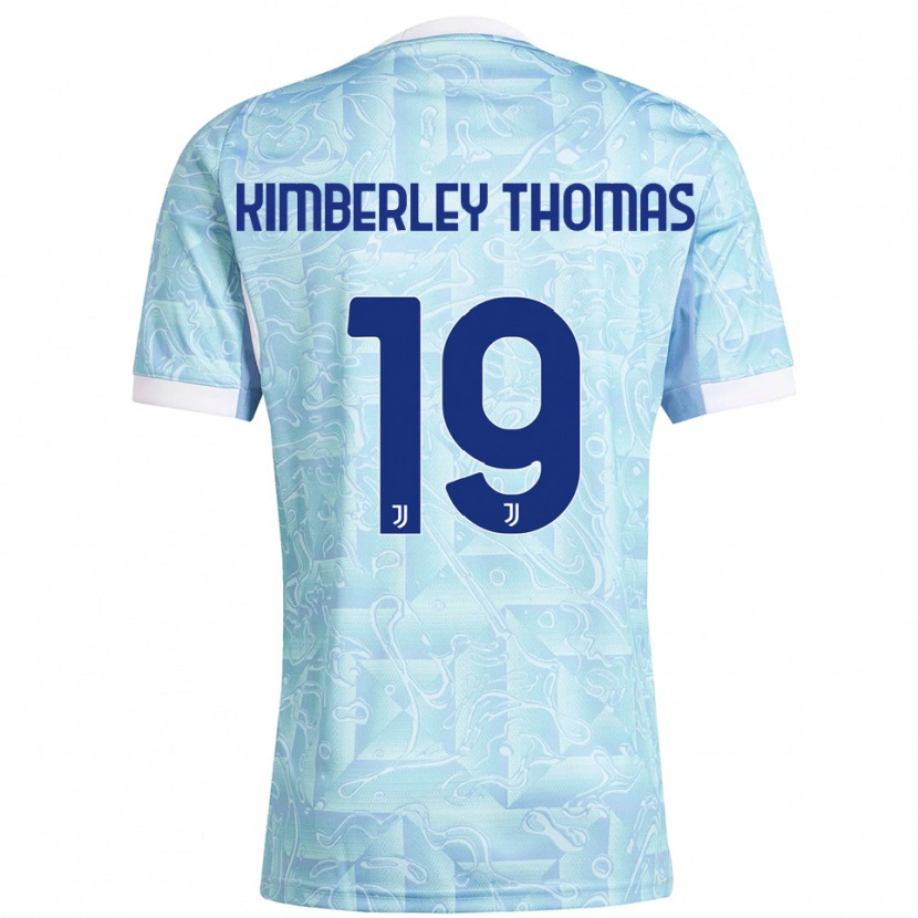 Danxen Men Lindsey Kimberley Thomas #19 Sky Blue Yellow Away Jersey 2025/26 T-Shirt