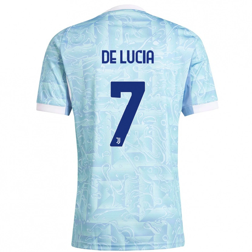 Danxen Men Raffaele De Lucia #7 Sky Blue Yellow Away Jersey 2025/26 T-Shirt