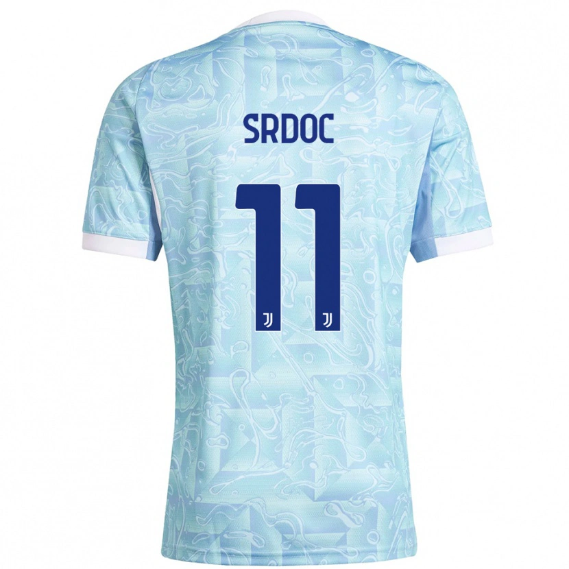 Danxen Men Ivano Srdoc #11 Sky Blue Yellow Away Jersey 2025/26 T-Shirt