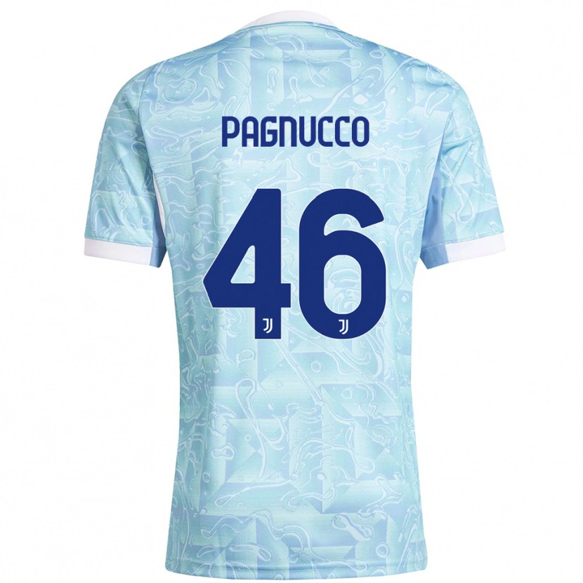 Danxen Men Filippo Pagnucco #46 Sky Blue Yellow Away Jersey 2025/26 T-Shirt