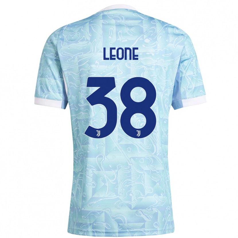 Danxen Men Francesco Leone #38 Sky Blue Yellow Away Jersey 2025/26 T-Shirt