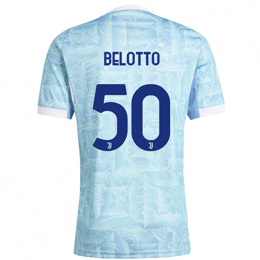 Danxen Men Soledad Belotto #50 Sky Blue Yellow Away Jersey 2025/26 T-Shirt