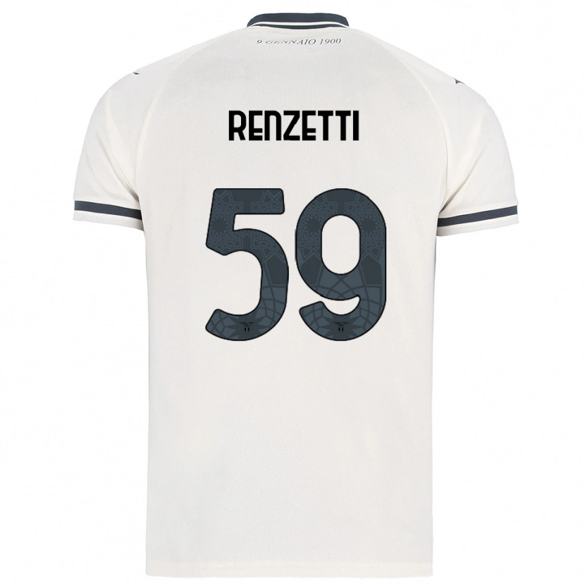Danxen Men Davide Renzetti #59 White Navy Away Jersey 2025/26 T-Shirt
