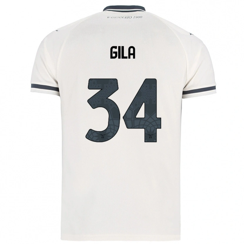 Danxen Men Mario Gila #34 White Navy Away Jersey 2025/26 T-Shirt