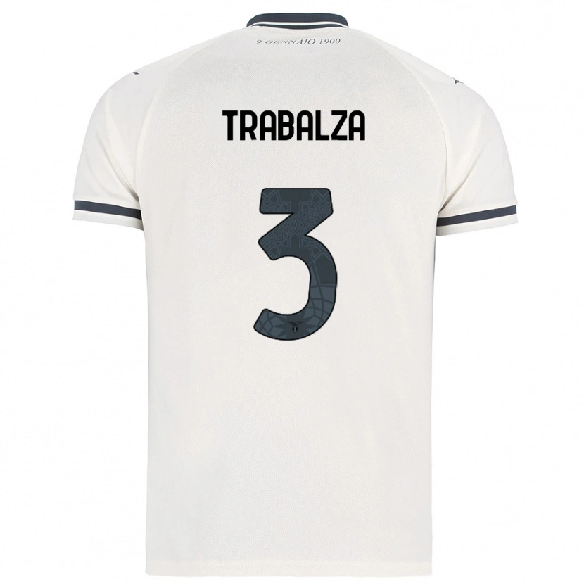 Danxen Men Alessandro Trabalza #3 White Navy Away Jersey 2025/26 T-Shirt