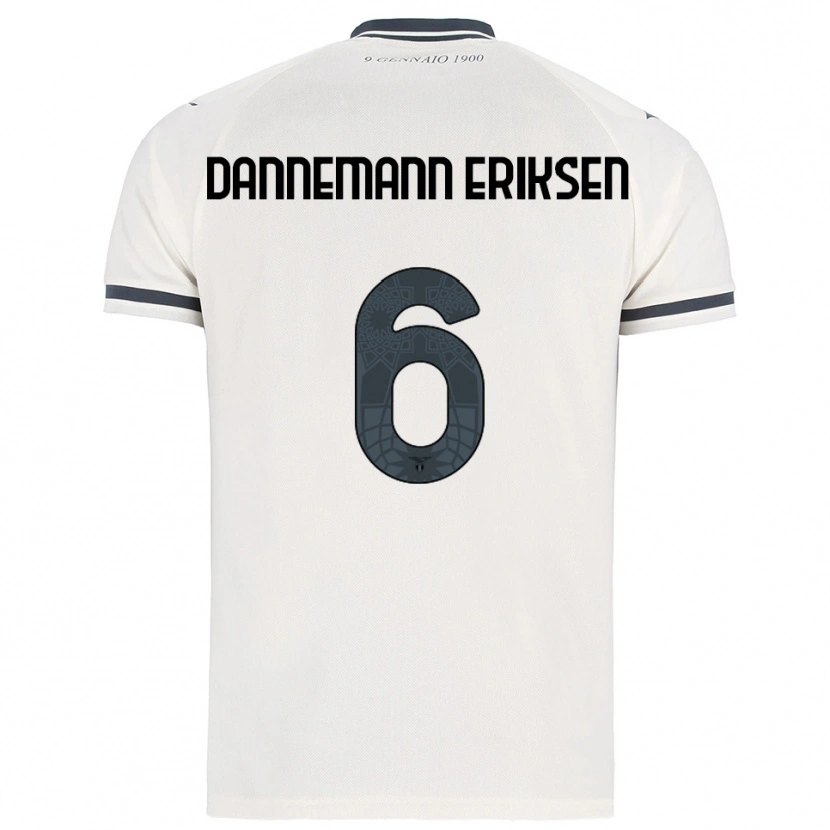 Danxen Men Louise Dannemann Eriksen #6 White Navy Away Jersey 2025/26 T-Shirt