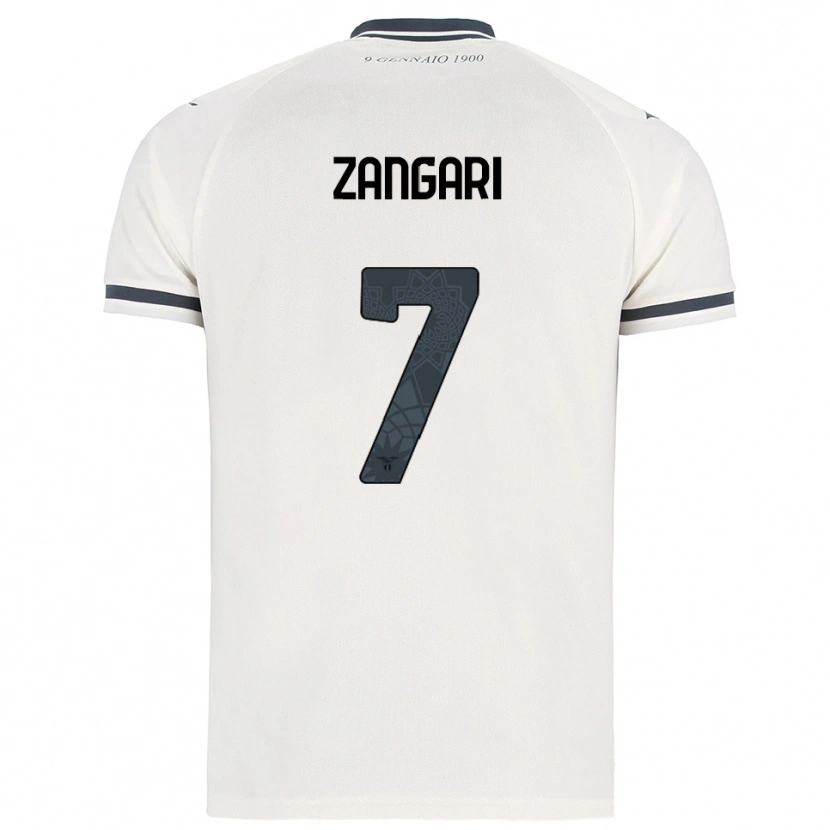 Danxen Men Vincenzo Zangari #7 White Navy Away Jersey 2025/26 T-Shirt