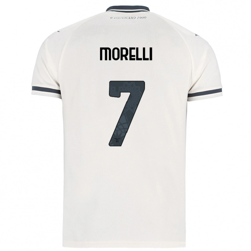 Danxen Men Matteo Morelli #7 White Navy Away Jersey 2025/26 T-Shirt