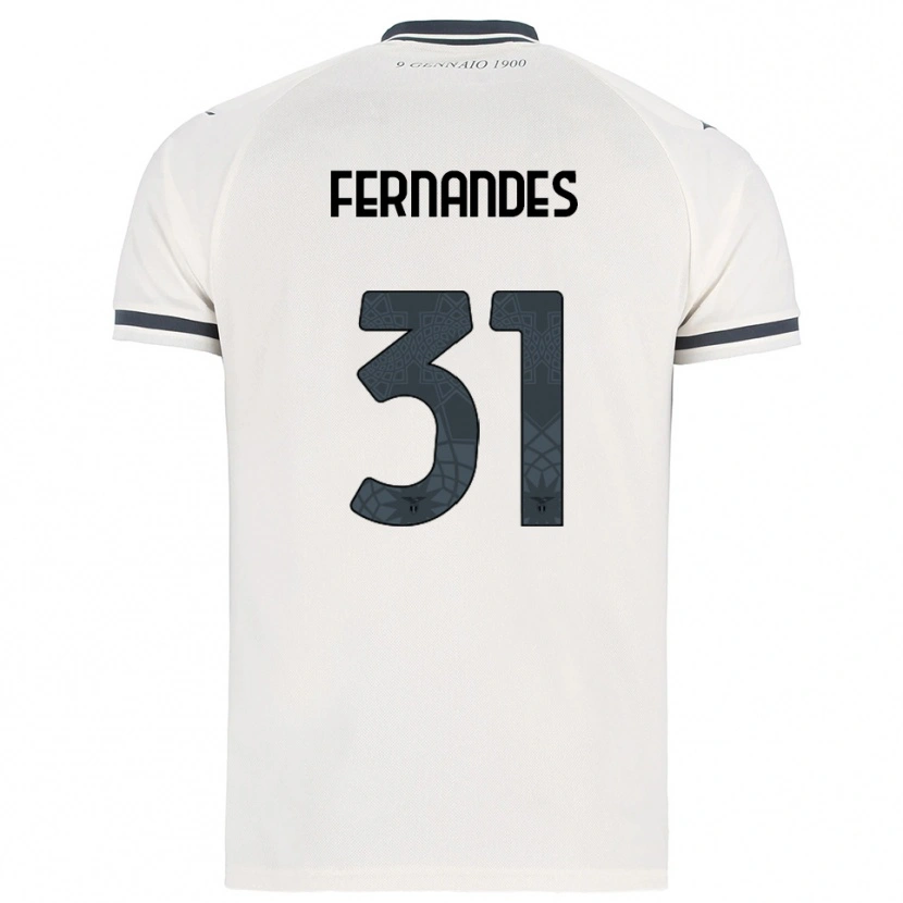 Danxen Men Saná Fernandes #31 White Navy Away Jersey 2025/26 T-Shirt