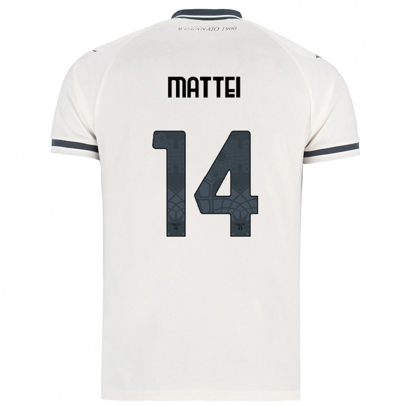 Danxen Men Sarah Mattei #14 White Navy Away Jersey 2025/26 T-Shirt