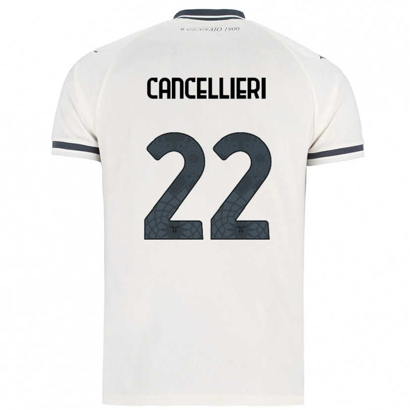 Danxen Men Matteo Cancellieri #22 White Navy Away Jersey 2025/26 T-Shirt