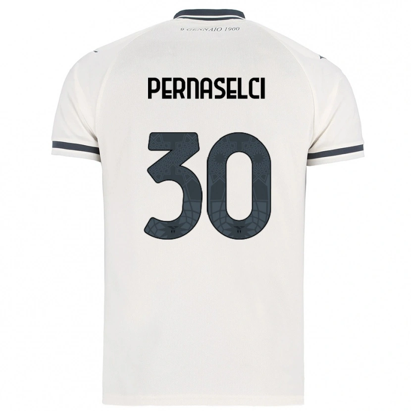 Danxen Men Leonardo Pernaselci #30 White Navy Away Jersey 2025/26 T-Shirt