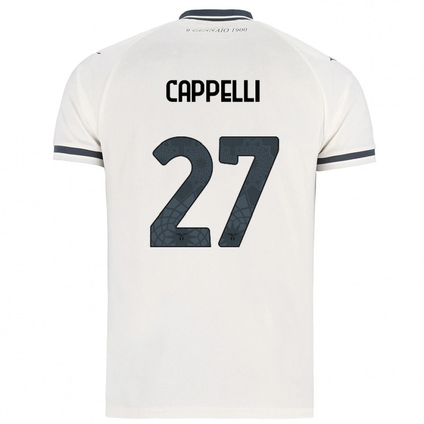 Danxen Men Tommaso Cappelli #27 White Navy Away Jersey 2025/26 T-Shirt