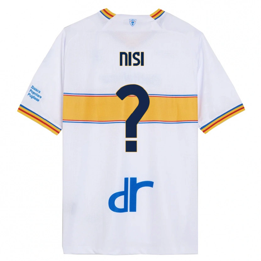 Danxen Men Giuseppe Nisi #0 White Yellow Away Jersey 2025/26 T-Shirt