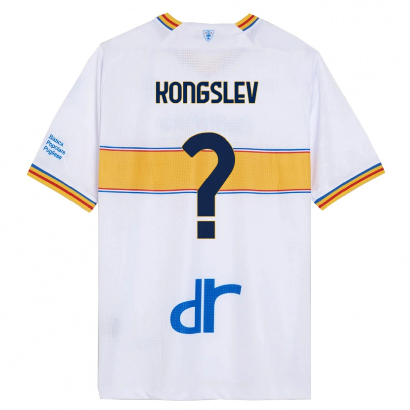 Danxen Men Frederik Kongslev #0 White Yellow Away Jersey 2025/26 T-Shirt