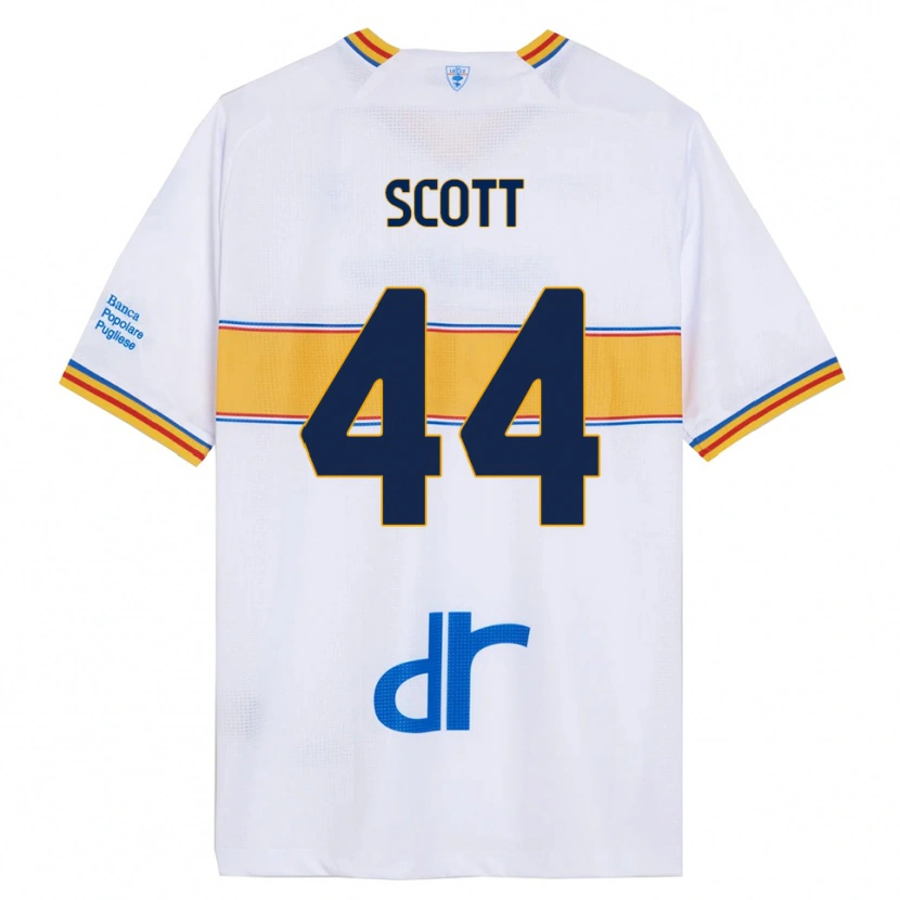 Danxen Men Elijah Scott #44 White Yellow Away Jersey 2025/26 T-Shirt