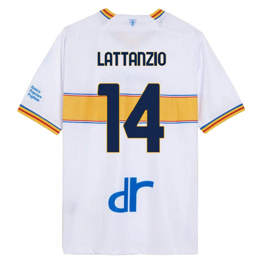 Danxen Men Gianluca Lattanzio #14 White Yellow Away Jersey 2025/26 T-Shirt