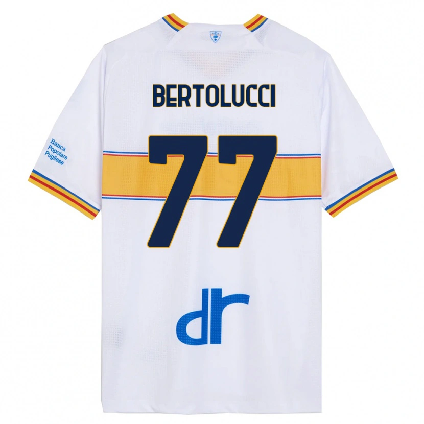 Danxen Men Sandro Bertolucci #77 White Yellow Away Jersey 2025/26 T-Shirt