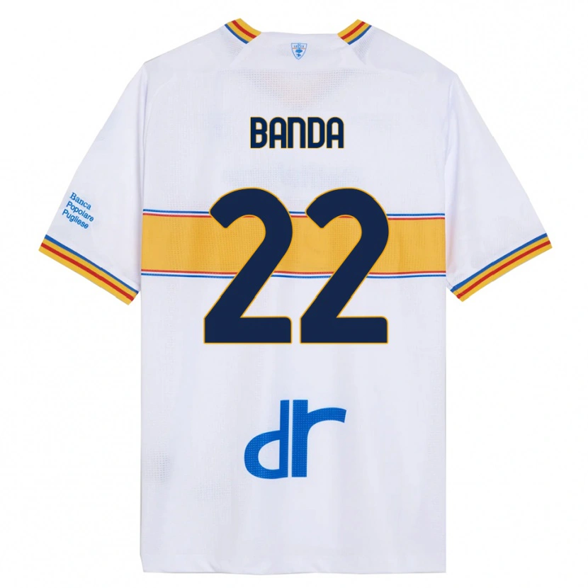 Danxen Men Lameck Banda #22 White Yellow Away Jersey 2025/26 T-Shirt