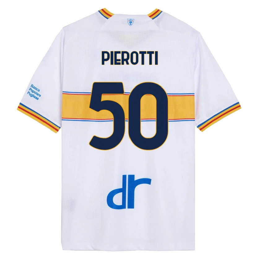 Danxen Men Santiago Pierotti #50 White Yellow Away Jersey 2025/26 T-Shirt