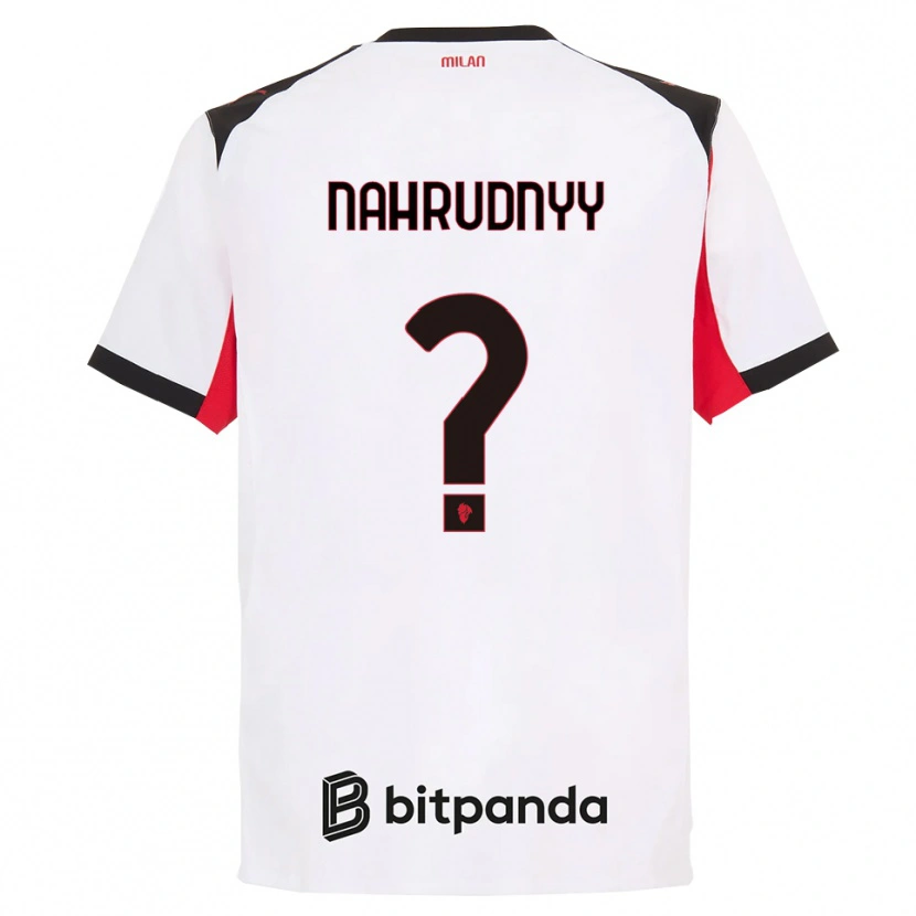 Danxen Men Vladislav Nahrudnyy #0 White Black Away Jersey 2025/26 T-Shirt