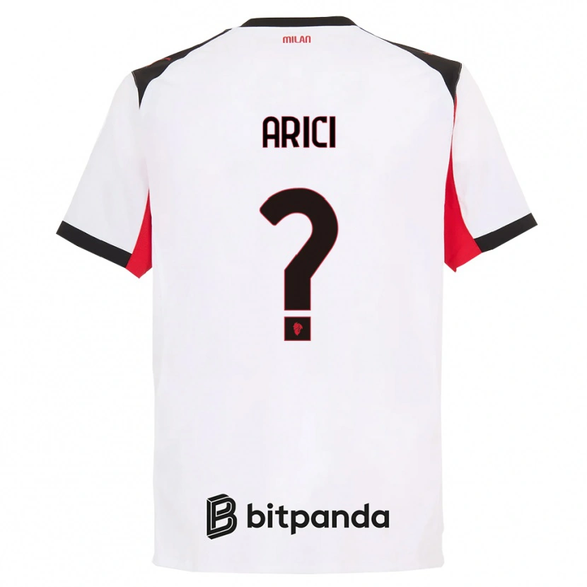 Danxen Men Alberto Arici #0 White Black Away Jersey 2025/26 T-Shirt