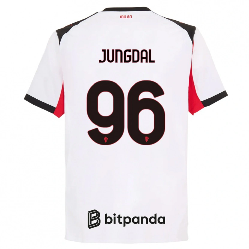 Danxen Men Andreas Jungdal #96 White Black Away Jersey 2025/26 T-Shirt