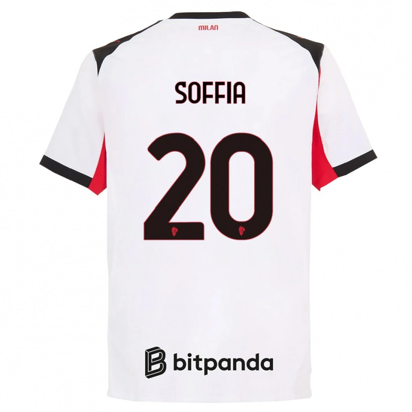 Danxen Men Angelica Soffia #20 White Black Away Jersey 2025/26 T-Shirt