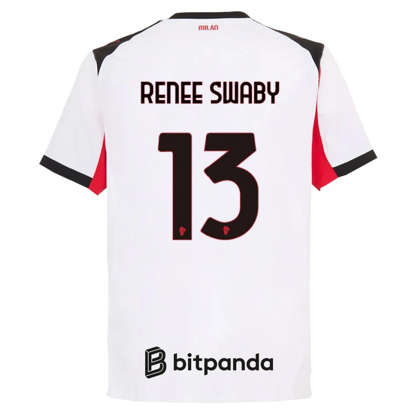 Danxen Men Allyson Renee Swaby #13 White Black Away Jersey 2025/26 T-Shirt