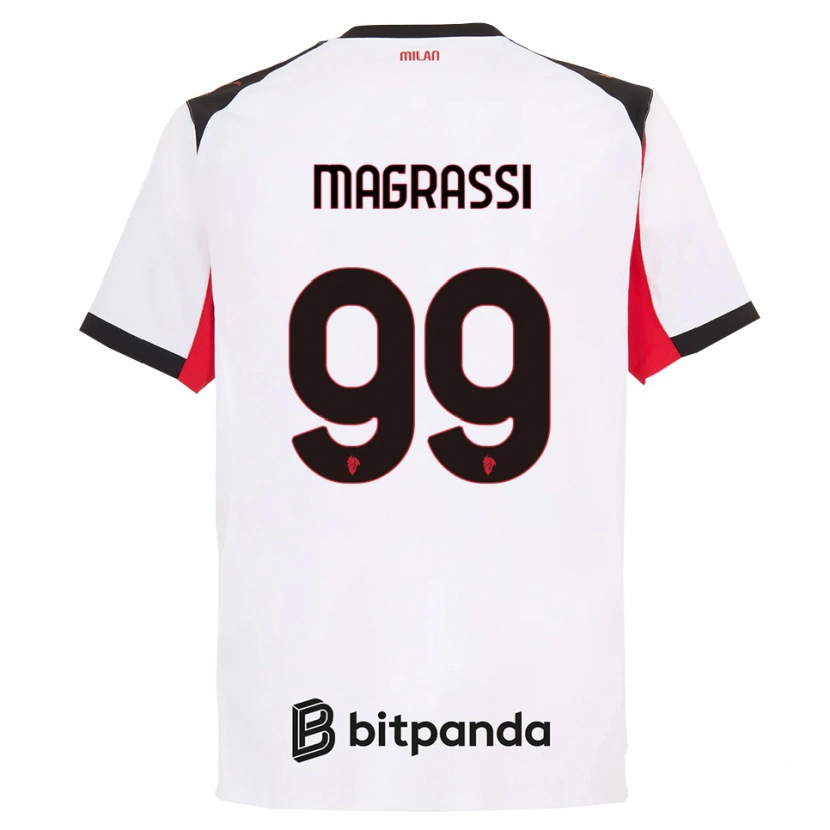 Danxen Men Andrea Magrassi #99 White Black Away Jersey 2025/26 T-Shirt