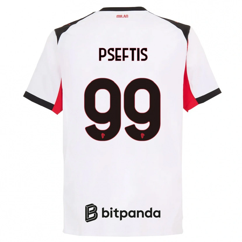 Danxen Men Fotios Pseftis #99 White Black Away Jersey 2025/26 T-Shirt