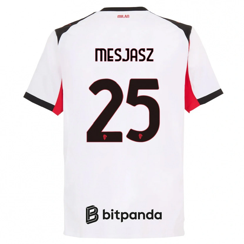 Danxen Men Malgorzata Mesjasz #25 White Black Away Jersey 2025/26 T-Shirt
