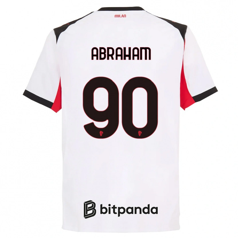 Danxen Men Tammy Abraham #90 White Black Away Jersey 2025/26 T-Shirt
