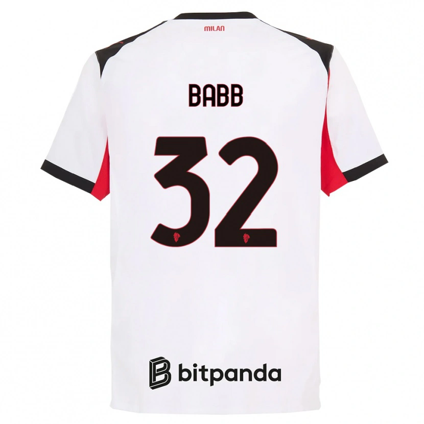 Danxen Men Selena Delia Babb #32 White Black Away Jersey 2025/26 T-Shirt