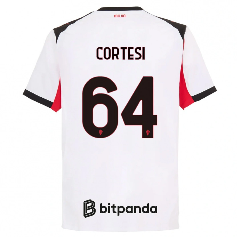 Danxen Men Selena Cortesi #64 White Black Away Jersey 2025/26 T-Shirt