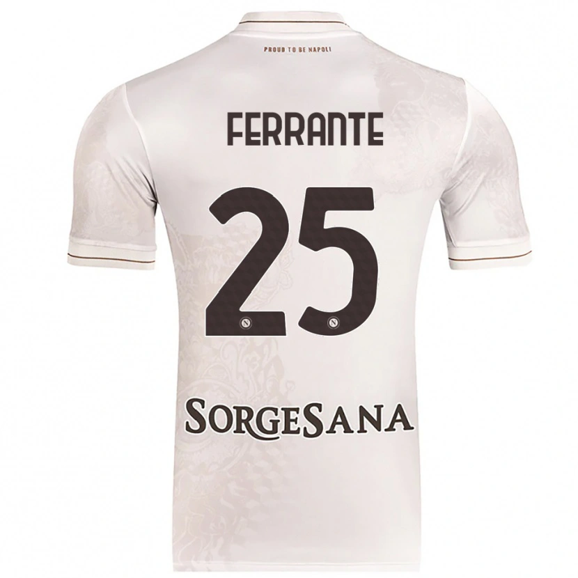 Danxen Men Mathias Ferrante #25 Champagne Brown Away Jersey 2025/26 T-Shirt