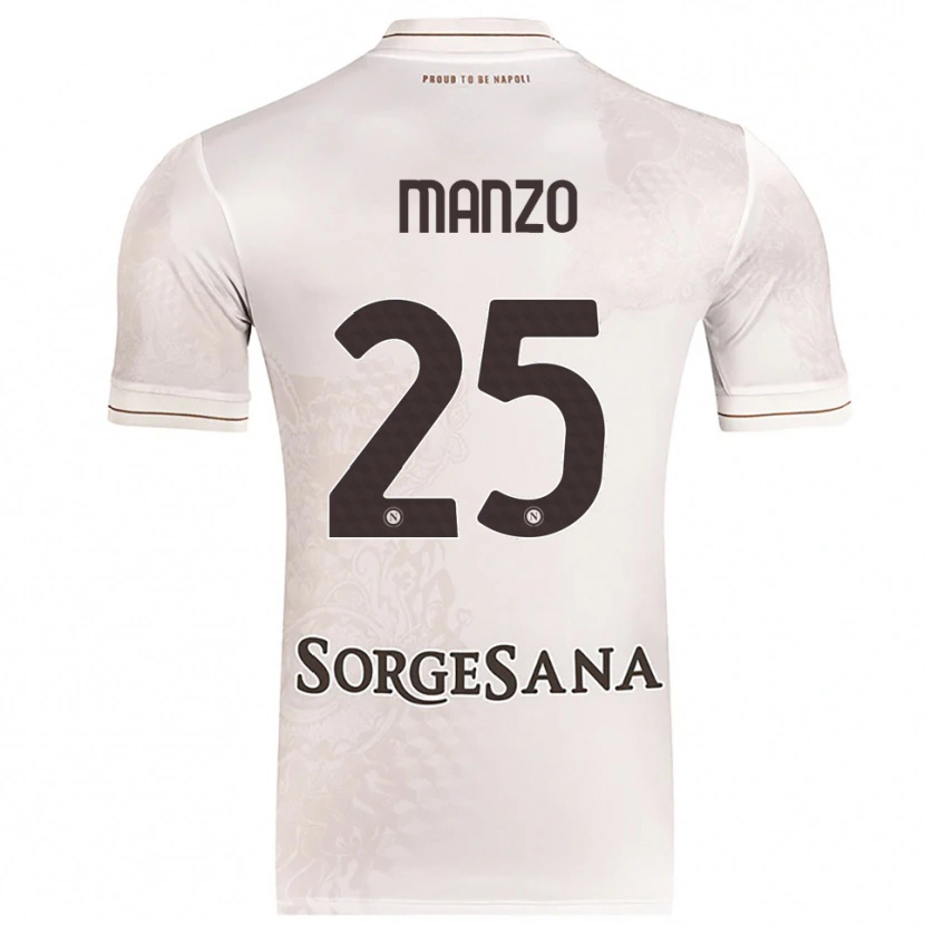 Danxen Men Alessia Manzo #25 Champagne Brown Away Jersey 2025/26 T-Shirt