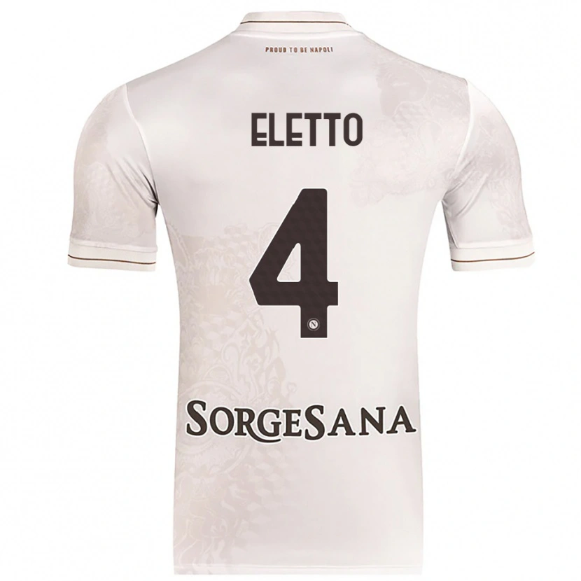 Danxen Men Francesco Eletto #4 Champagne Brown Away Jersey 2025/26 T-Shirt