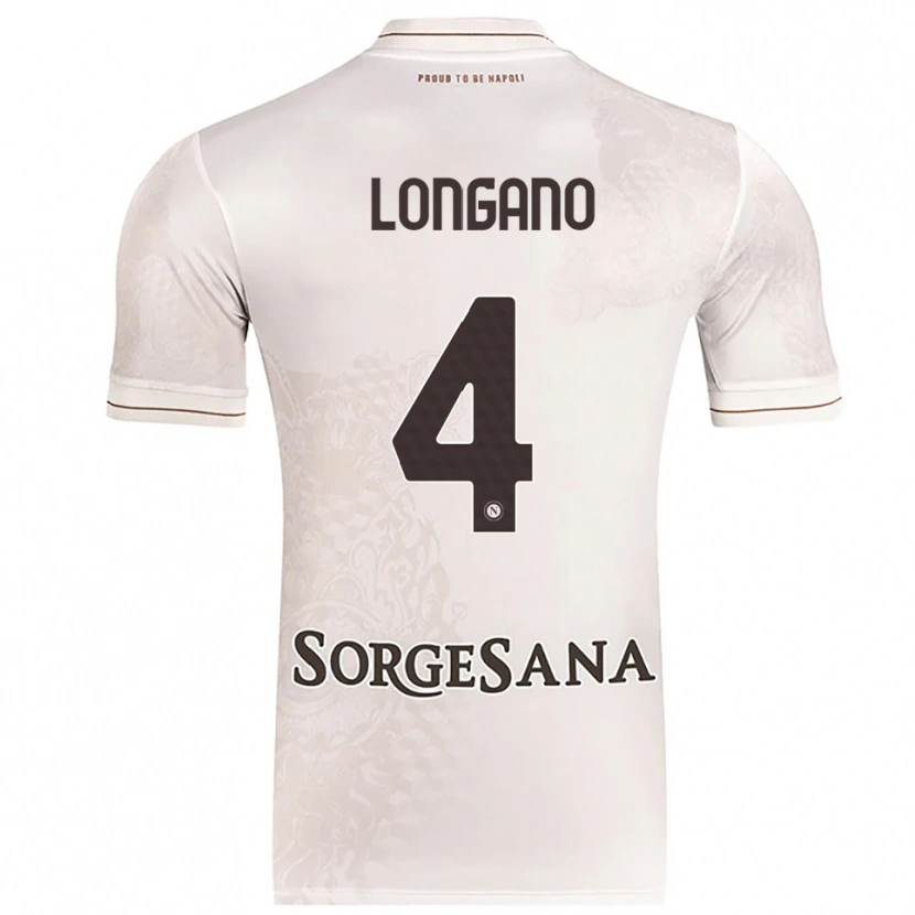 Danxen Men Salvatore Longano #4 Champagne Brown Away Jersey 2025/26 T-Shirt