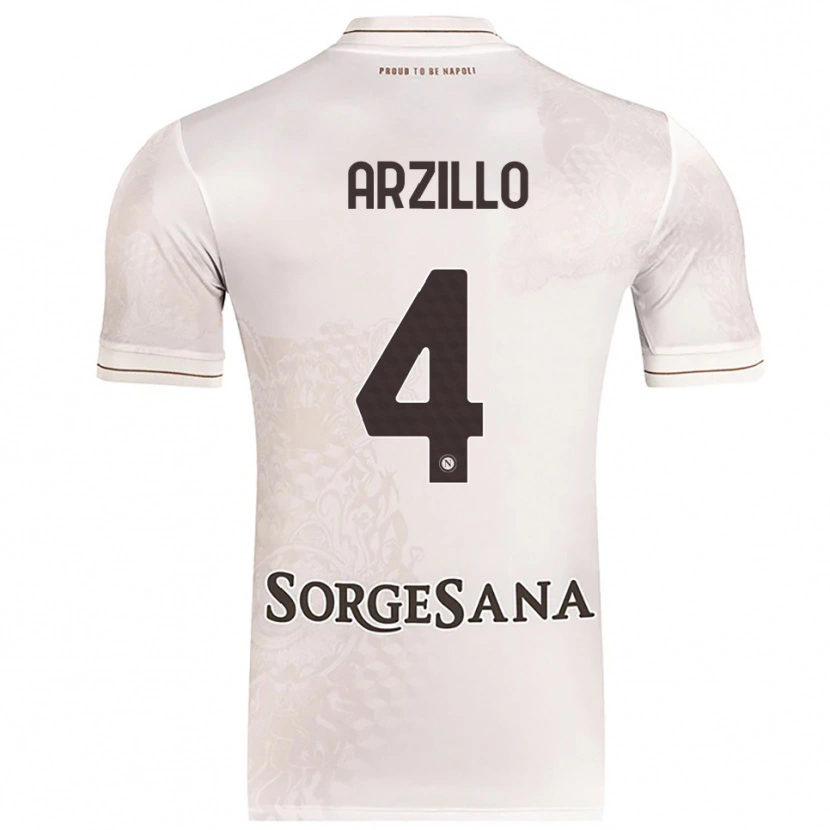 Danxen Men Antonino Arzillo #4 Champagne Brown Away Jersey 2025/26 T-Shirt