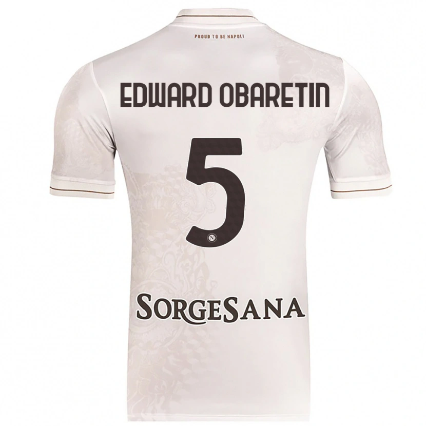 Danxen Men Nosa Edward Obaretin #5 Champagne Brown Away Jersey 2025/26 T-Shirt