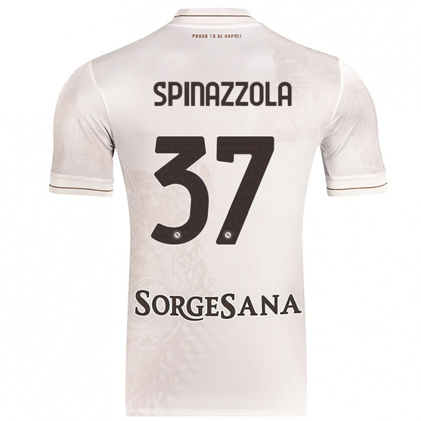 Danxen Men Leonardo Spinazzola #37 Champagne Brown Away Jersey 2025/26 T-Shirt