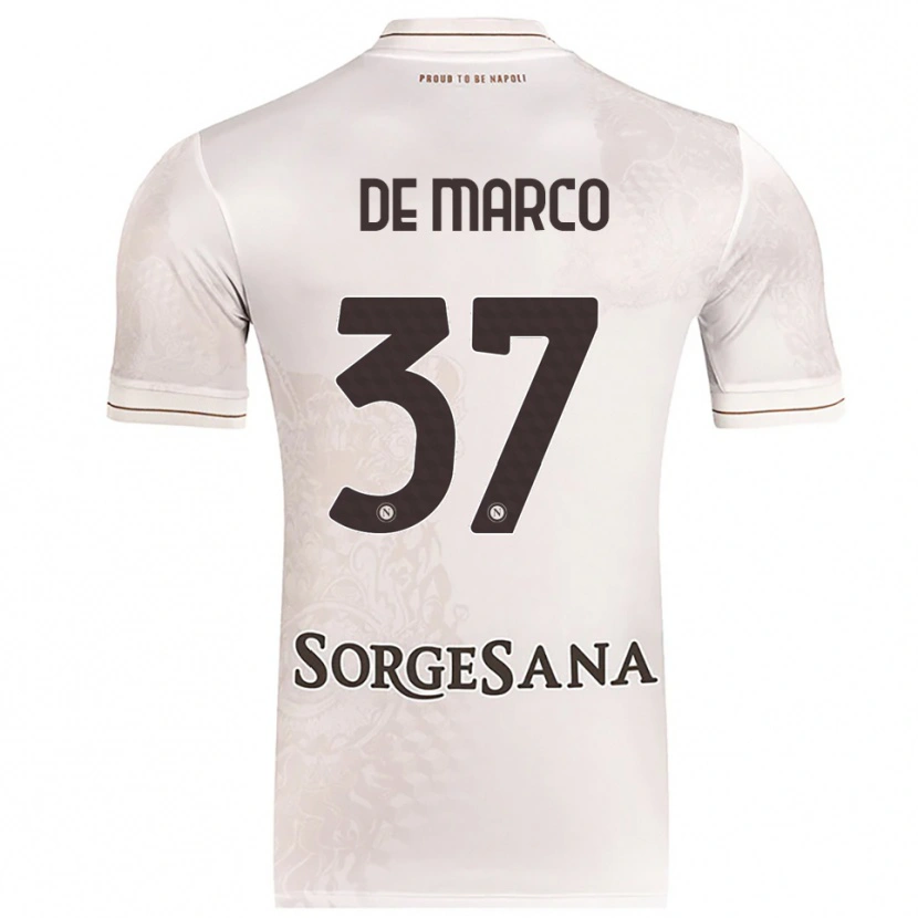 Danxen Men Francesco De Marco #37 Champagne Brown Away Jersey 2025/26 T-Shirt