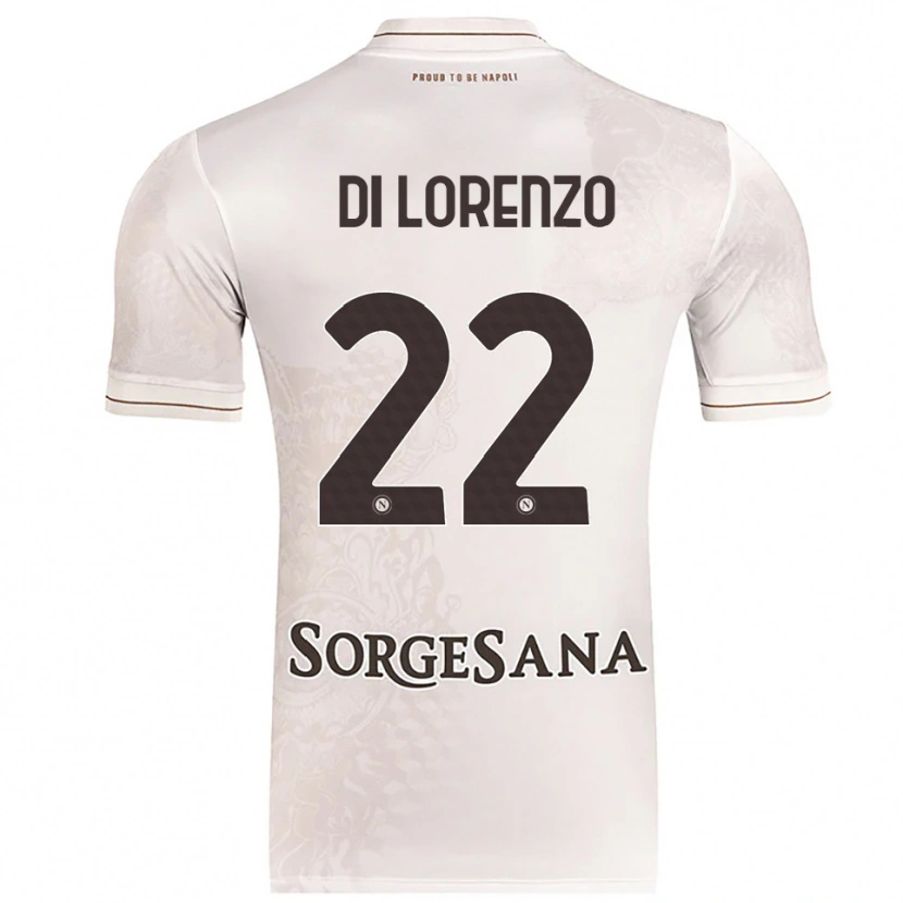 Danxen Men Giovanni Di Lorenzo #22 Champagne Brown Away Jersey 2025/26 T-Shirt