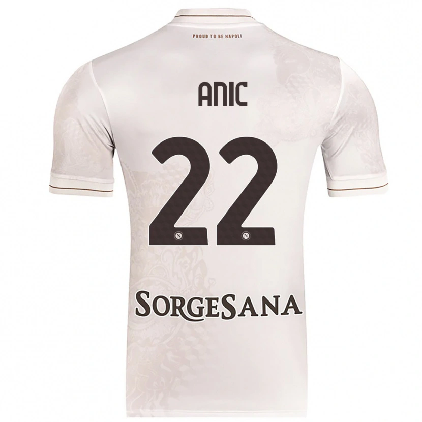 Danxen Men Ivan Anic #22 Champagne Brown Away Jersey 2025/26 T-Shirt