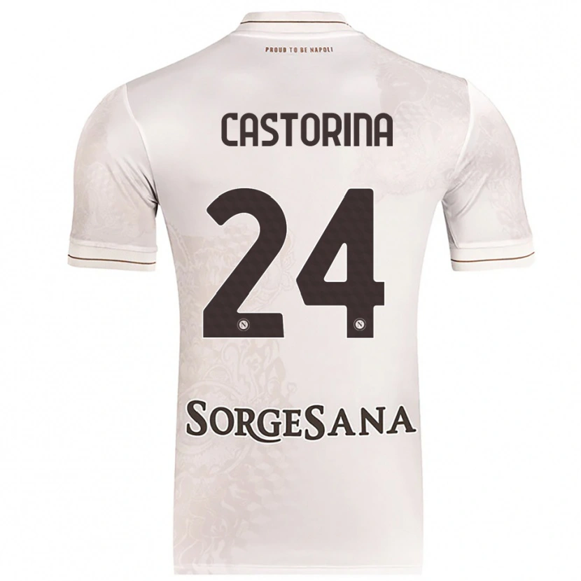 Danxen Men Alessandro Castorina #24 Champagne Brown Away Jersey 2025/26 T-Shirt