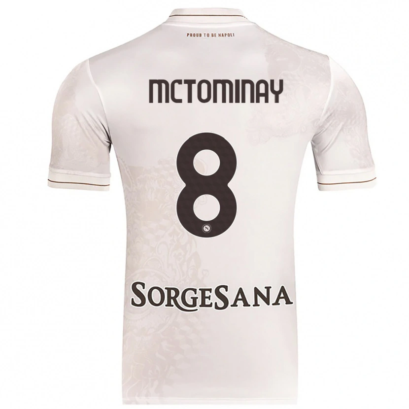 Danxen Men Scott Mctominay #8 Champagne Brown Away Jersey 2025/26 T-Shirt