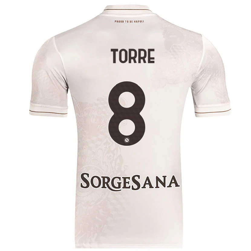 Danxen Men Christian Torre #8 Champagne Brown Away Jersey 2025/26 T-Shirt