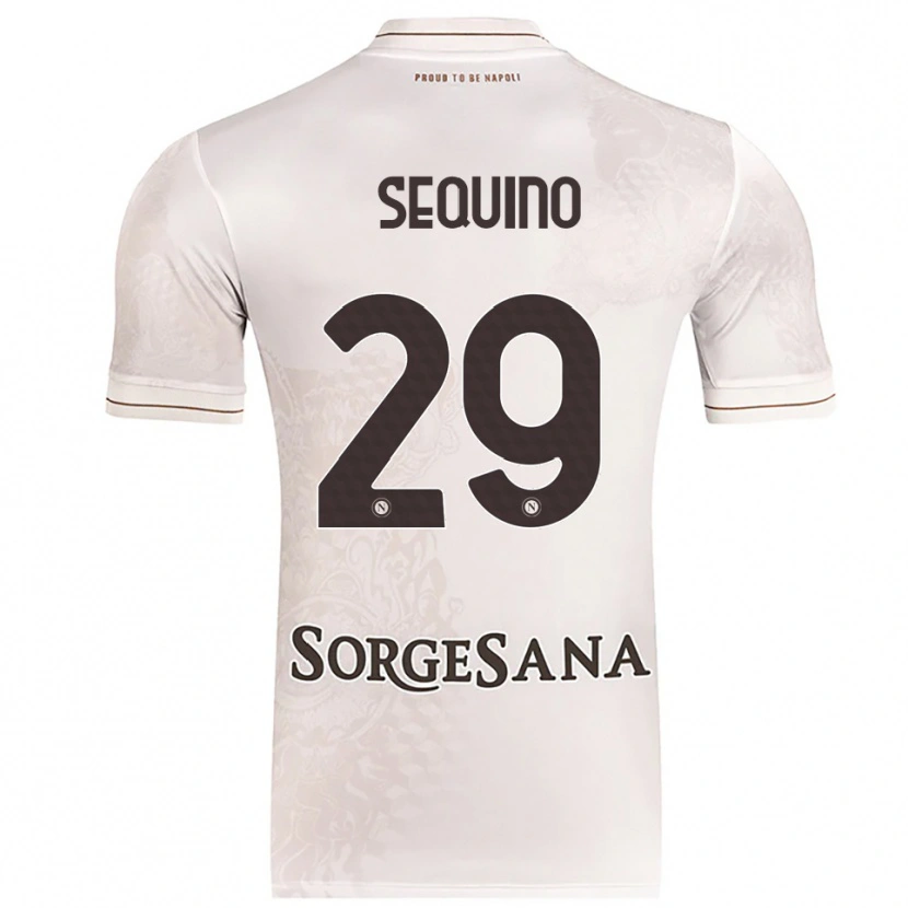 Danxen Men Giovanni Sequino #29 Champagne Brown Away Jersey 2025/26 T-Shirt